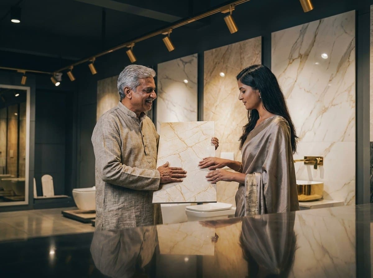 A Star Tiles showroom interior