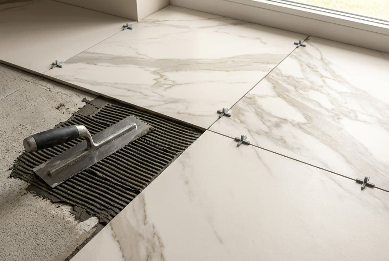 How to choose large-format tiles for a seamless look